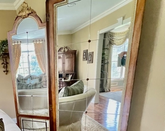 91. Tri Panel Mirrored Room Screen (78" x 86")