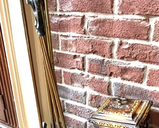 133. 5pc Brass Fireplace Tools