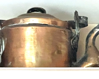 148. Antique Copper Tea Kettle 