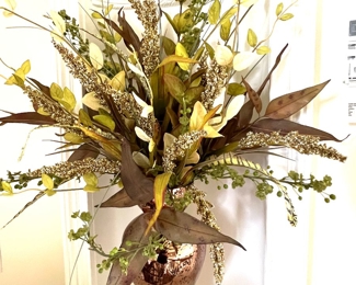 152. Silk Floral Arrangement in Mercury Glass Vase (24")