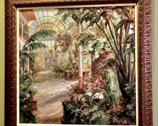  162. Signed Solarium Painting (37" x 37")