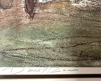 168. Signed Lithograph of Golfers (56" x 38")