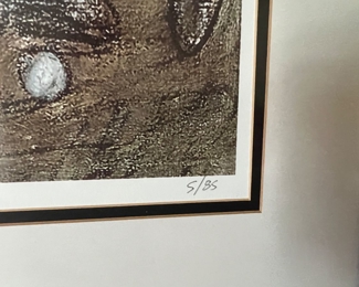 168. Signed Lithograph of Golfers (56" x 38")