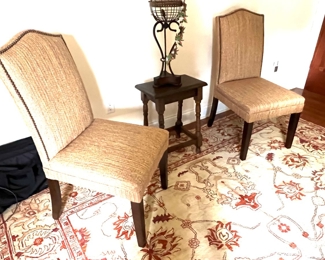 167. Pair of Upholstered Side Chairs (20" x 22" x 40")