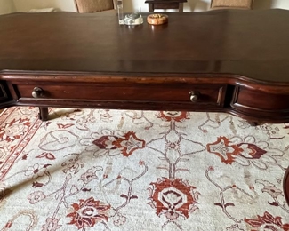 163. Hooker Desk w/ Leather Inset Top (65" x 35" x 30")