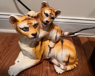 174. Ceramic Tigers (13")