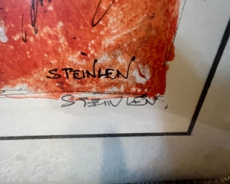 220. Signed Lithograph of a Dove by Steinlen 160/300 (23" x 28")