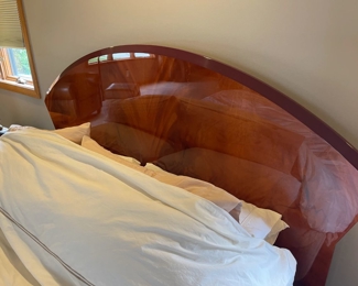 Italian burl bedroom set by Oscar Dell Arremento for Miniforms. Gorgeous!