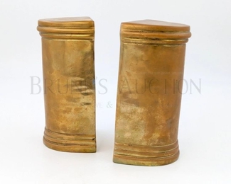 column brass bookends