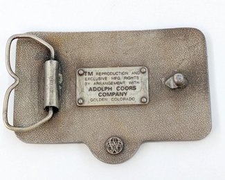 coors belt buckle