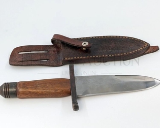 DAGGER POINT KNIFE W/ SHEATH HEAVY KNIFE