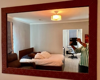 12. Mirror w/ Press Tin Frame (46" x 34")