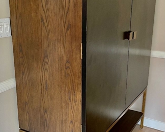 32. Contemporary 2 Door Cabinet w/ One Shelf (51" x 21" x 66")