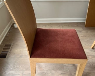 33. Set of 6 Contemporary Side Chairs w/ Upholstered Seat (17" x 21" x 33")