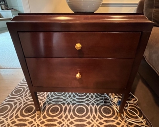 50. Pair of Alexa Hampton for Hickory Chair 2 Drawer End Tables (26" x 22" x 28")