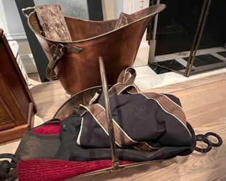 72. Brass Log Holder