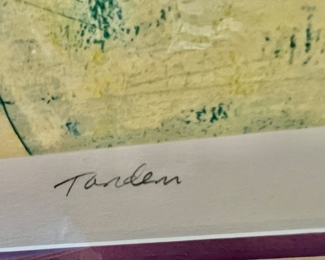 95. Signed Lithograph "Tandem" by A. Spence 162/225 (33" x 27")