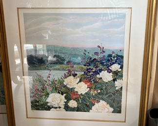 99. Signed Lithograph of Landscape by Gunn 179/300 (33" x 37")