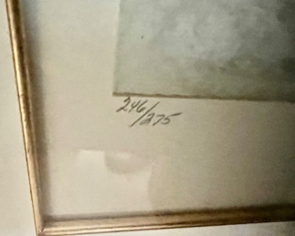 102. Signed Lithograph by Gunn 246/275 (45" x 38")