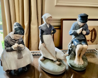 103a. Royal Copenhagen Figurine 905 Boy Whittling
103b. Royal Copenhagen Figurine 1314 Girl Sewing
103c. Royal Copenhagen Figurine 528 Girl w/ Goose