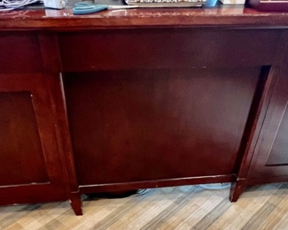 110. Sligh Executive Desk w/ Leather Inset Top (66" x 32" x 30")