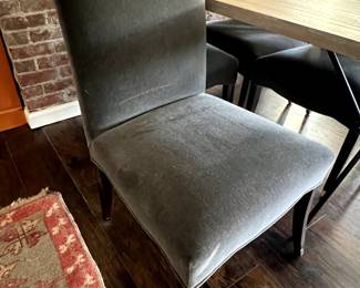 2. Louis Solomon 4 Side Chairs w/ Mohair Upholstery