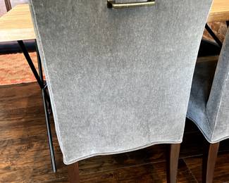 2. Louis Solomon 4 Side Chairs w/ Mohair Upholstery