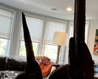 17. Primitive African Wooden Sculpture (36")