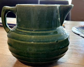 Handmade Green Pitcher