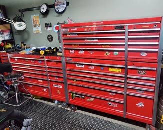 Extremely Large Mechanics tool box full of tools. 