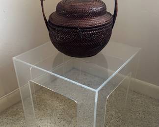 The acrylic table is sold.