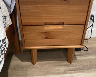 wooden nightstand