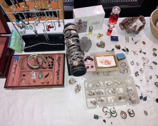 more jewelry - quite a bit of sterling pieces