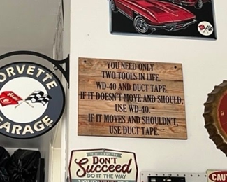 garage signs