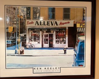 Ken Keeley Little Italy framed