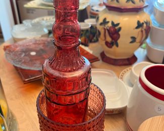 glass bottle with stopper