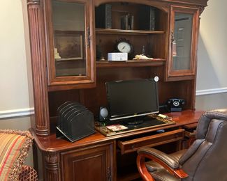 desk and hutch