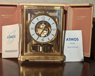 Jaeger LeCoultre Swiss Atmos Mantle Clock in Original Case