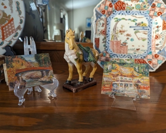 1948 Yokohama, Japan Mini Oil Paintings on Board