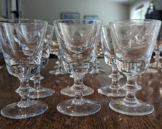 Val St Lambert State Plain Water Goblets - 6