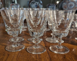 Val St Lambert State Plain Wine Glasses - 6