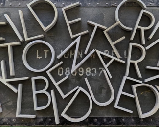 Vintage Metal Letters