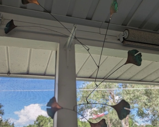 Copper Gingko Mobile Nice Patina