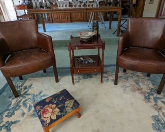Leather Chairs - pair
Two Tier Table