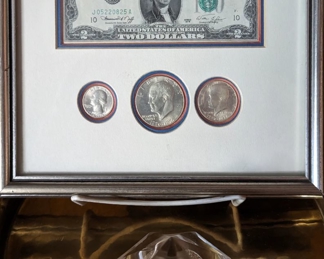 Bicentennial Era 1776 - 1976 Framed Currency