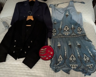 WWII Air Force Uniforms, 1920s Flapper Dress (as is)
