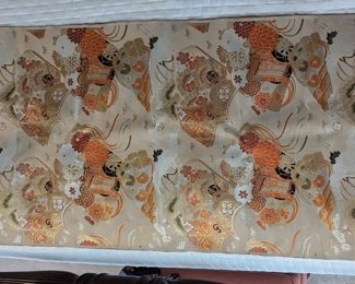 Yokohama, Japan 1970s Silk Tapestry