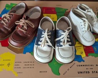 Vintage Stride Rite Oxford Saddle Shoes Little Boys