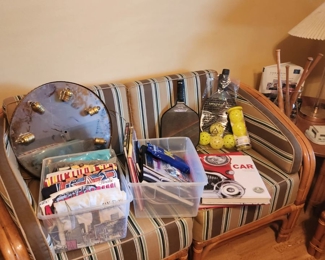 Pickle ball, Corvette books, T-shirts