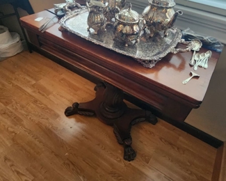 accent table, Server, Tea Set, Silver Plate